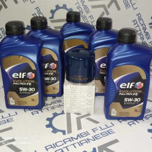 5 Litri Olio Elf 5w30 Fulltech Fe + Filtro Olio Renault Captur Clio Iv Qasqhai