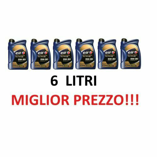 5 LT LITRI OLIO MOTORE ELF 5W30 5W-30 EVOLUTION FULL TECH FE RN0720 C4  RENAULT 