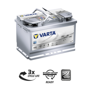 Batteria auto VARTA 70ah Silver Dynamic AGM 570901076 Start-Stop Battery BMW