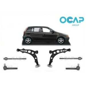 Kit Coppia Bracci + Testine + Snodi Scatola Sterzo Ocap Fiat Punto 176 I Serie