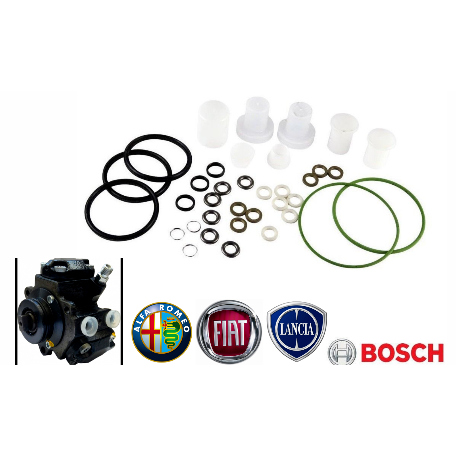 Kit Revisione Originale Bosch Pompa Gasolio Alta Pressione 1.3 Mjet Fiat -  Ricambi F.lli Attianese