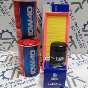 Kit tagliando nissan micra k12 1.2 16v + 4 litri olio mobil 10w40