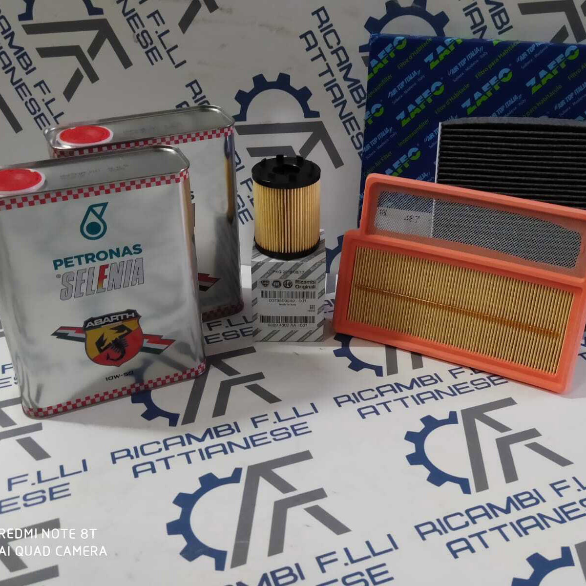 Kit Tagliando Filtri + 4 Lt Olio Selenia Fiat 500 595 1.4 Abarth