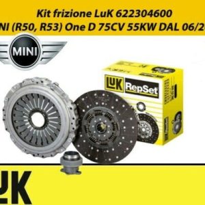 Kit frizione LuK 622304600 MINI (R50, R53) One D 75CV 55KW DAL 062003