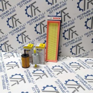 Kit tagliando 3 filtri citroen c3 1.1 benzina 44kw 61cv dal 2006 - 2009