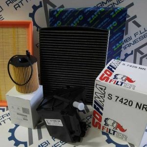 Kit tagliando 4 filtri focus ii 1.6 tdci fino 092005