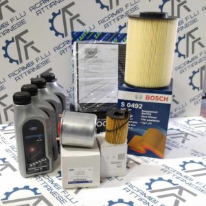 Kit tagliando 4 filtri originali 4 litri ford per ford focus iii 1.6 tdci