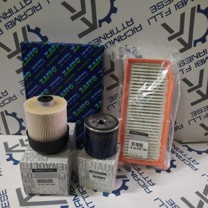 Kit tagliando 4 filtri originali dacia duster 1.5 dci 109cv 110cv