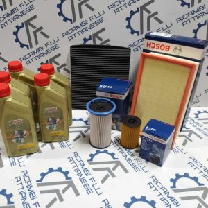 Kit tagliando Golf 7 VII A3 1.6 2.0 tdi Bosch 5 lt Olio Castrol edge LL04 5W30