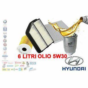 Kit tagliando hyundai ix35 1.7 crdi 116cv 85kw dal 112010 + 6lt opel5w30