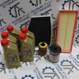 Kit tagliando olio castrol edge 5w30 5lt 4 filtri misti vw golf 5 v 1.9 tdi