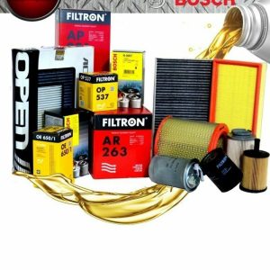 Kit tagliando olio elf 5w30+filtri(4pz)renault koleos 2.0dci(motorem9r-2tr) 08