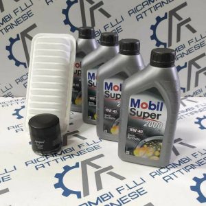 Kit tagliando olio mobil 10w40 filtri toyota yaris 1.0 vvt i ii - serie c1 1.0