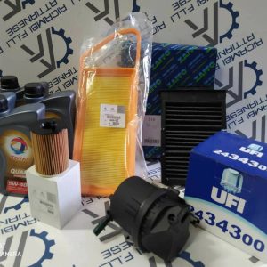 kit tagliando peugeot 107 1.4 hdi 54cv 40kw dal 062005 + total quartz 9000 5w40