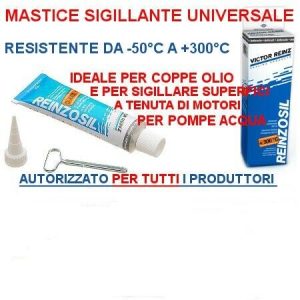 mastice nero siliconico per guarnizione reinzosil 70 ml coppa olio pompe acqua